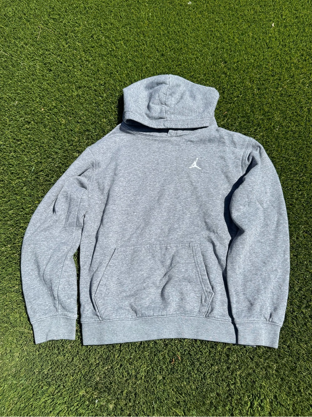 Jordan Men's Gray Heather Pullover Hoodie